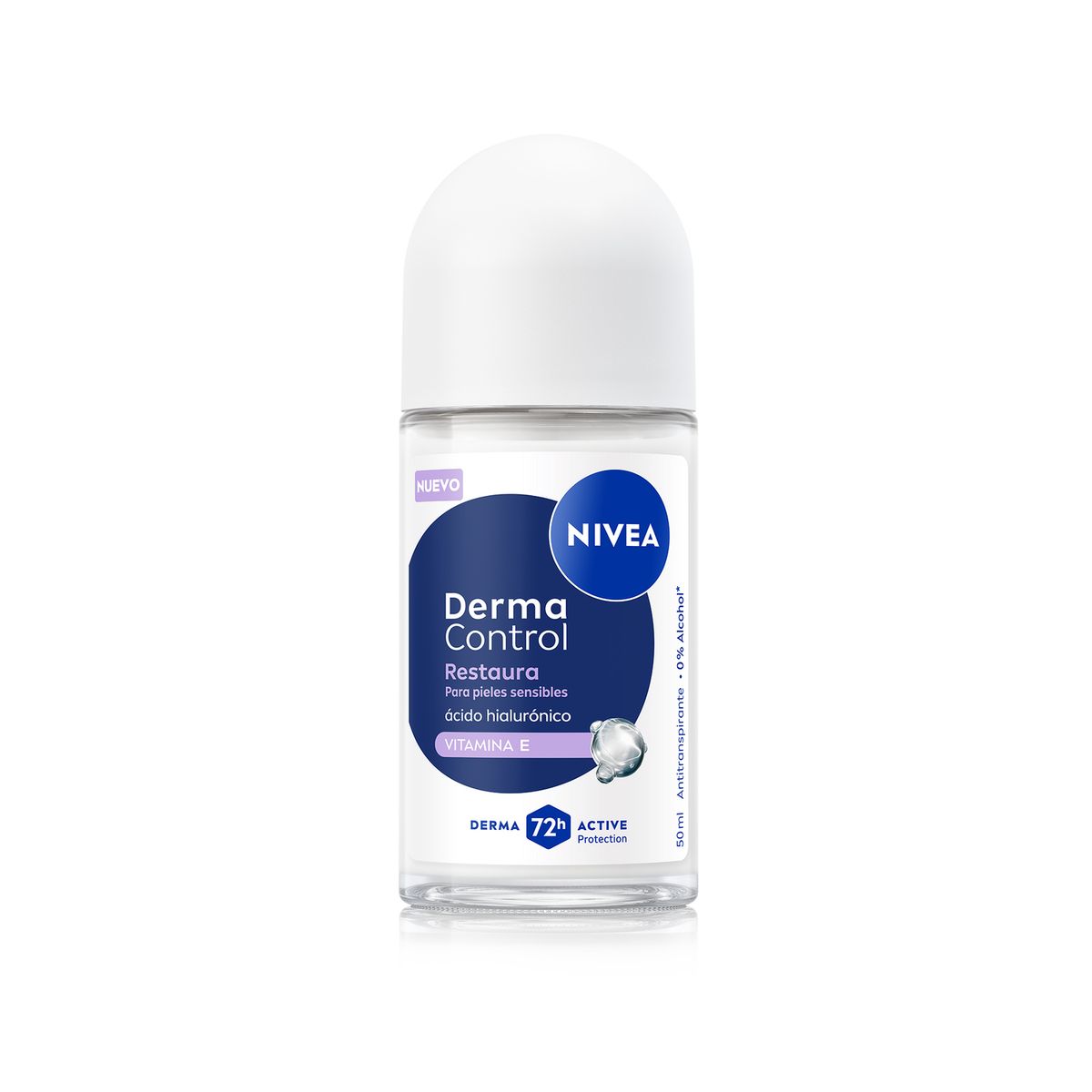 NIVEA - Desodorante Antitranspirante Roll On Derma Control Restaura Nivea 50 ml