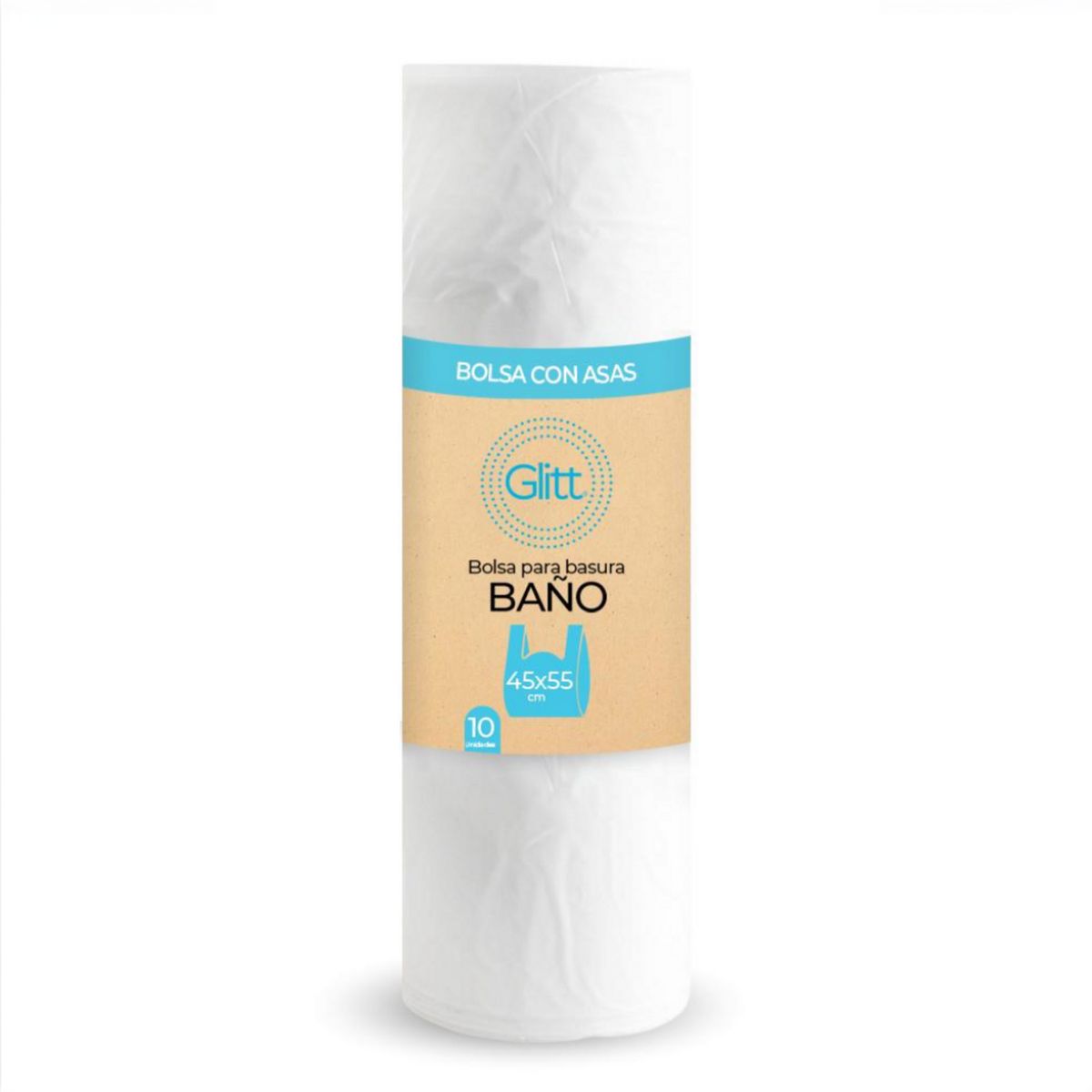 GLITT - Bolsa de Basura Glitt Baño Con Asas 45 x 55 cm