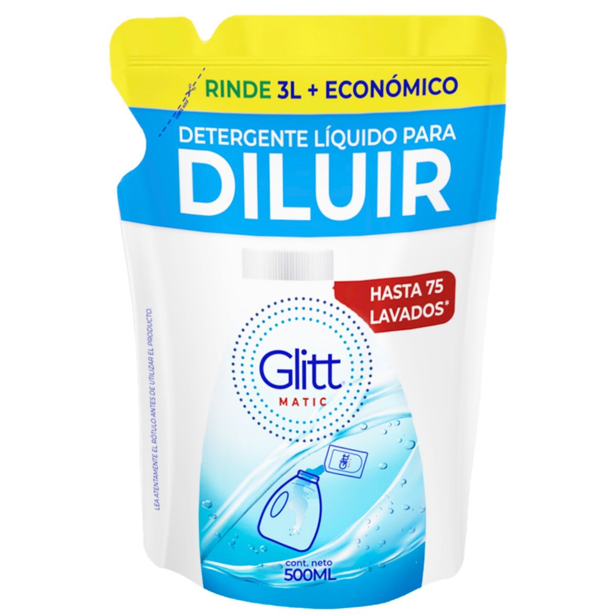 GLITT - Detergente Liquido Para Diluir Glitt 500 ml