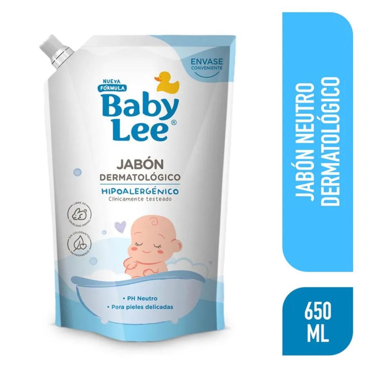 BABYLEE - Jabón Líquido para Bebés Neutro Dermatológico Babylee 650 ml