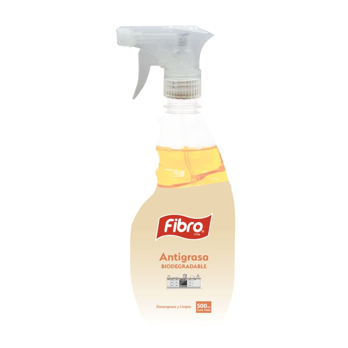 FIBRO - Limpiador Antigrasa Biodegradable Fibro 500 ml