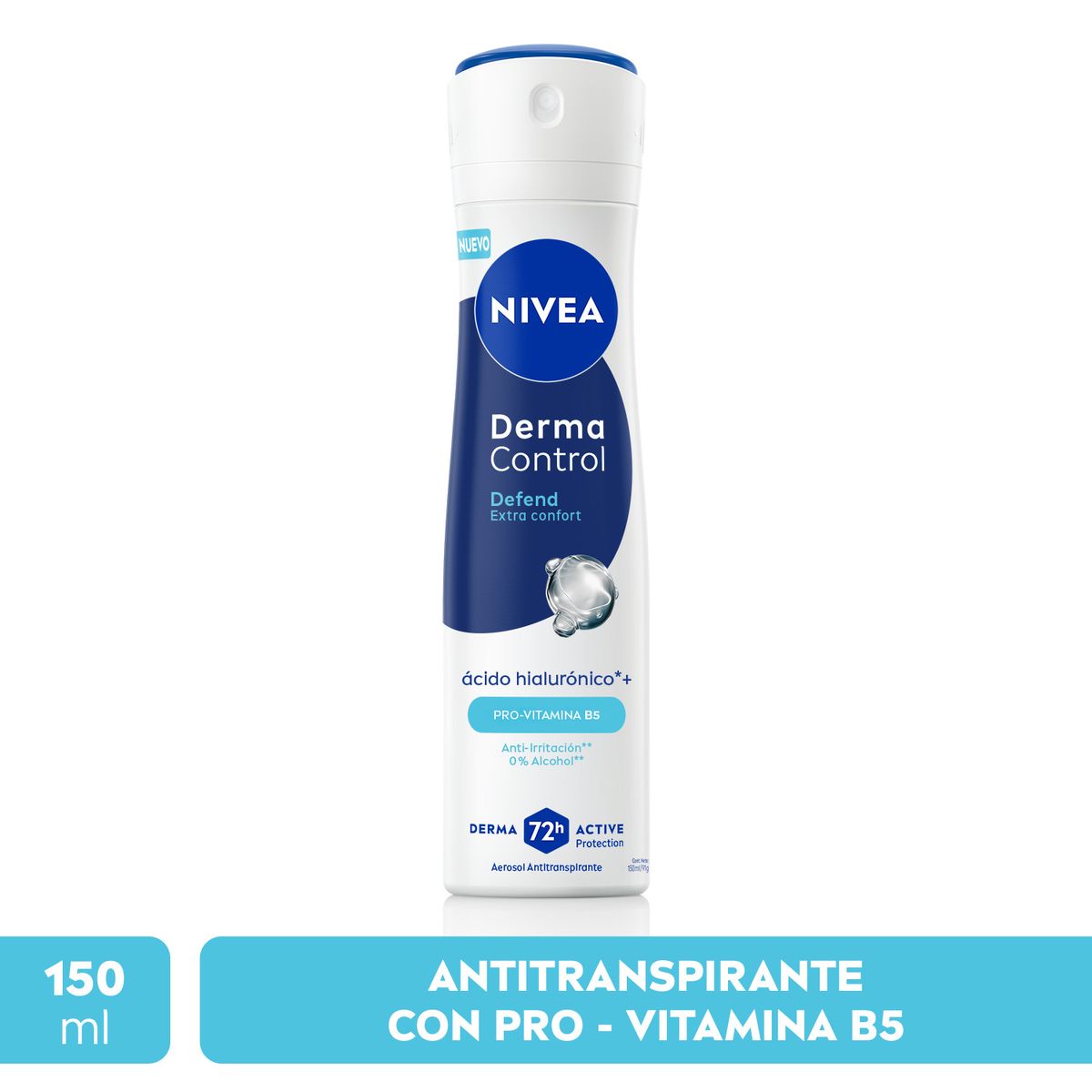 NIVEA - Desodorante Antitranspirante Spray Derma Control Defend Nivea 150 ml