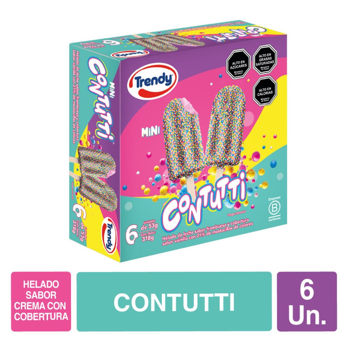 TRENDY - Helado Multipack Contutti Trendy 6 x 53 g