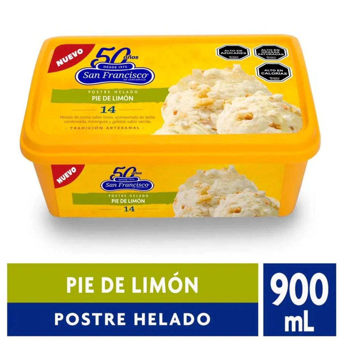 SAN FRANCISCO - Helado de Crema Sabor Pie de Limón San Francisco 900 ml