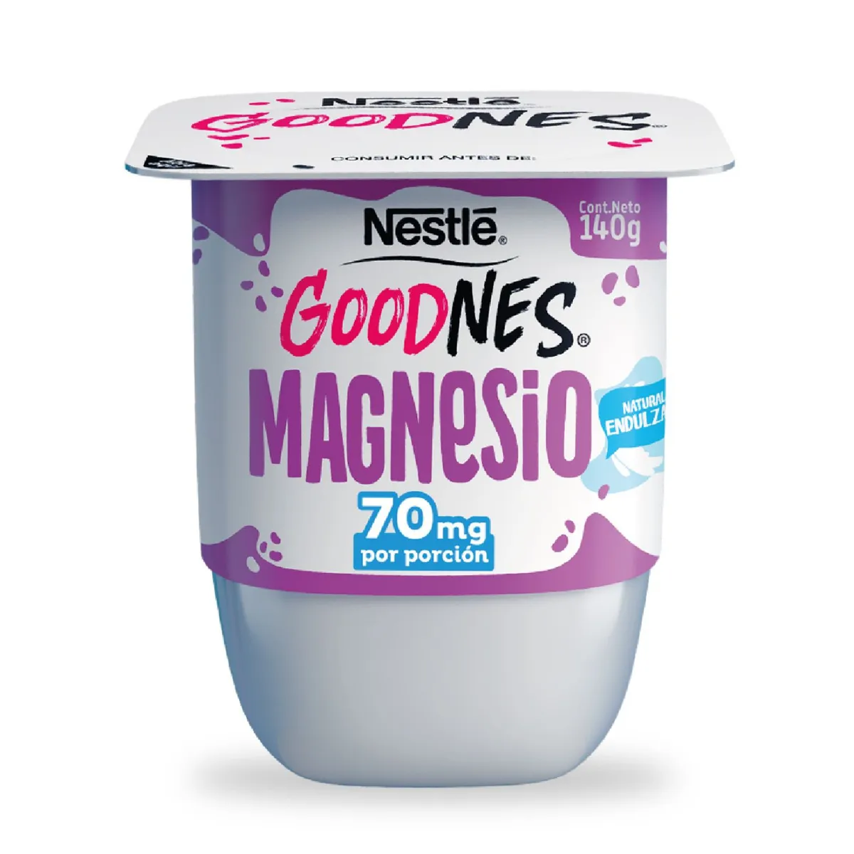 NESTLE - Yoghurt Goodnes Natural Magnesio Nestle 140 g