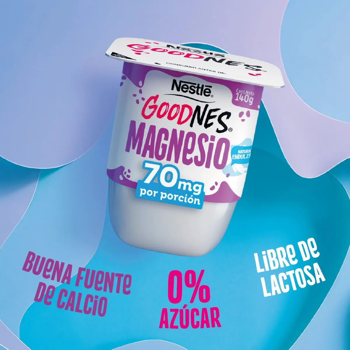 NESTLE - Yoghurt Goodnes Natural Magnesio Nestle 140 g