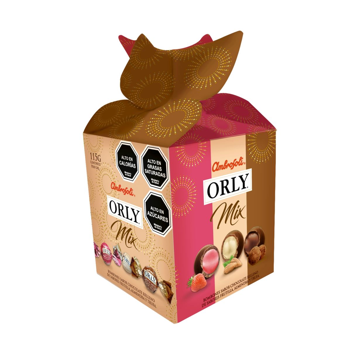 AMBROSOLI - Bombones de Chocolate Orly Mix Navidad Ambrosoli 111 g