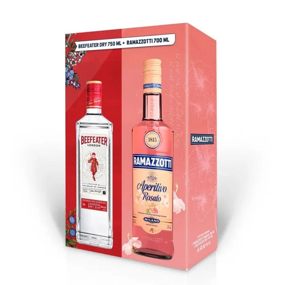 BEEFEATER - Pack Ramazzotti Rosato 15° 700 ml + Gin London Beefeater 47° 750 ml