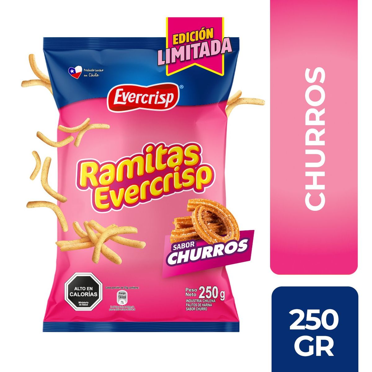 EVERCRISP - Ramitas Sabor Churros Evercrisp 250 g