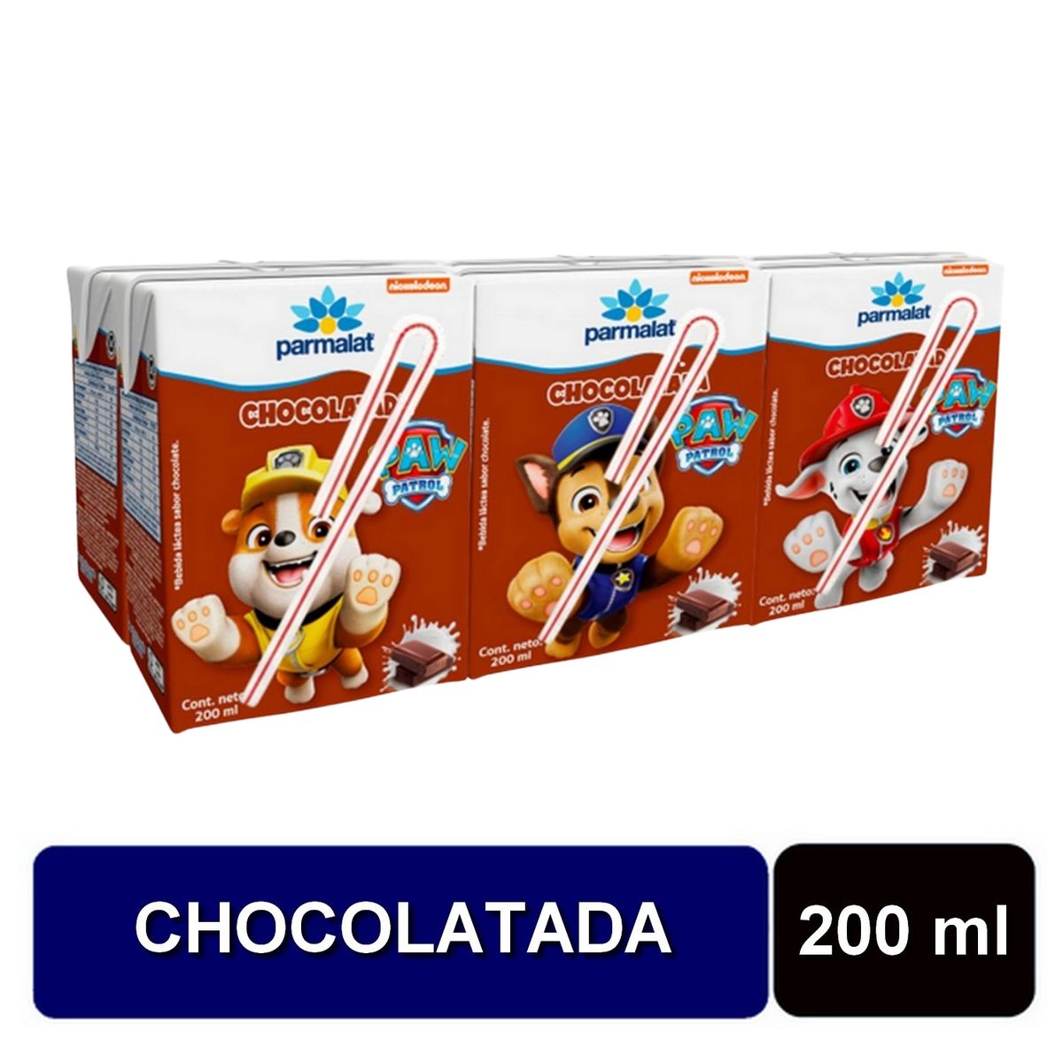 PARMALAT - Pack Bebida Láctea Sabor Chocolate Parmalat 6 x 200 ml