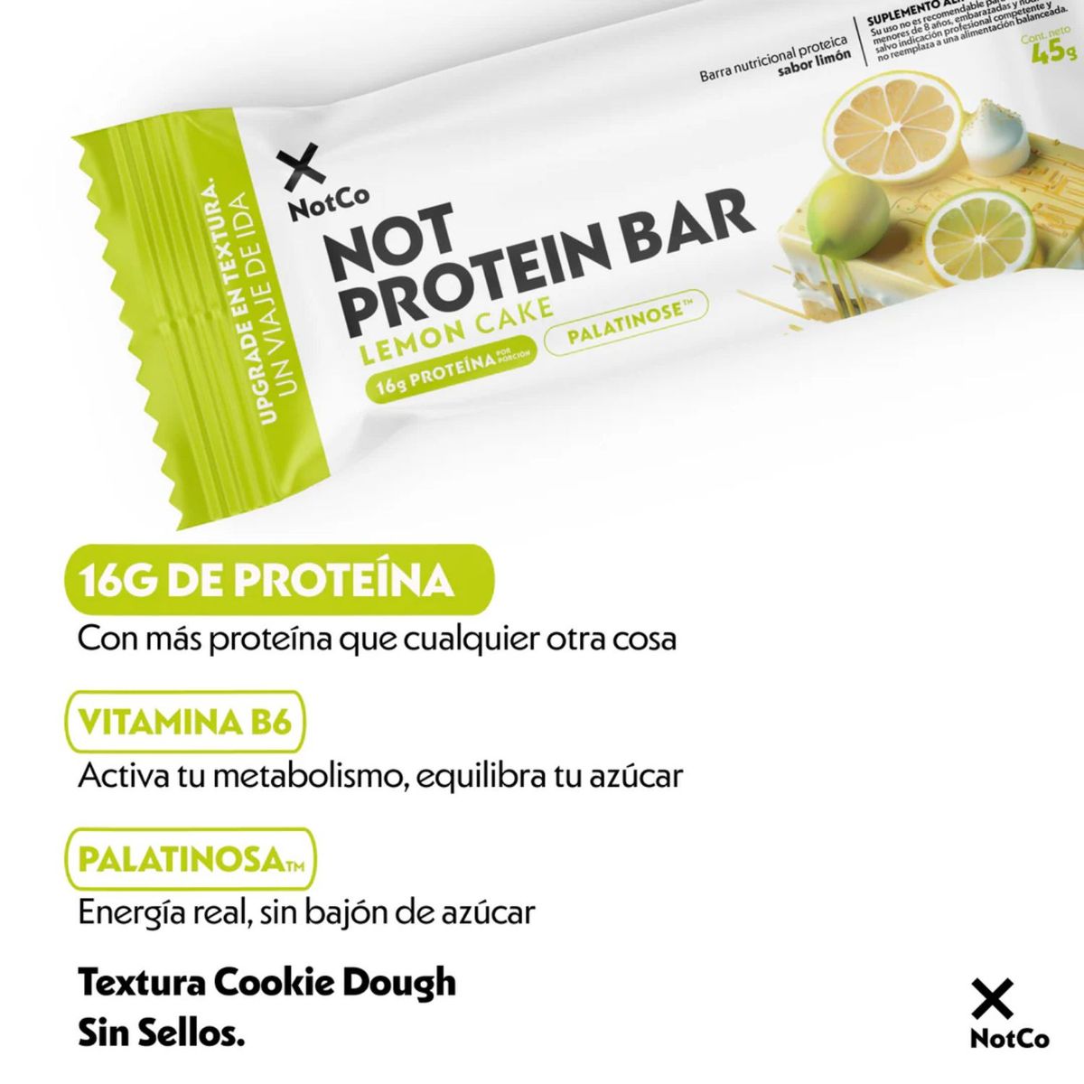 NOTSNACK BAR - Barra de Proteina Notsnack Bar Lemon Cake 30 g