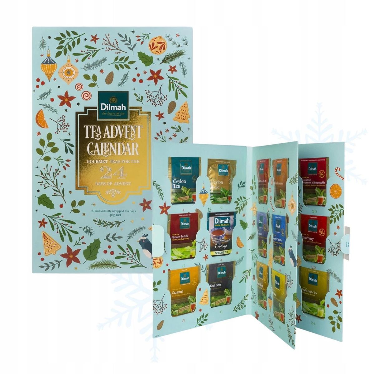 DILMAH - Pack Té Calendario de Adviento Navidad Dilmah