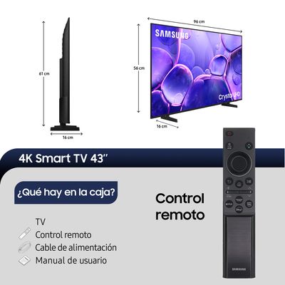 Imagen 2 del producto Led Smart Tv 43 Crystal U8000F 4K