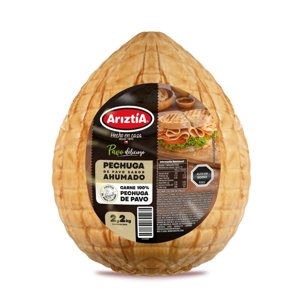 ARIZTIA - Pechuga Ahumada de Pavo Ariztia a Granel