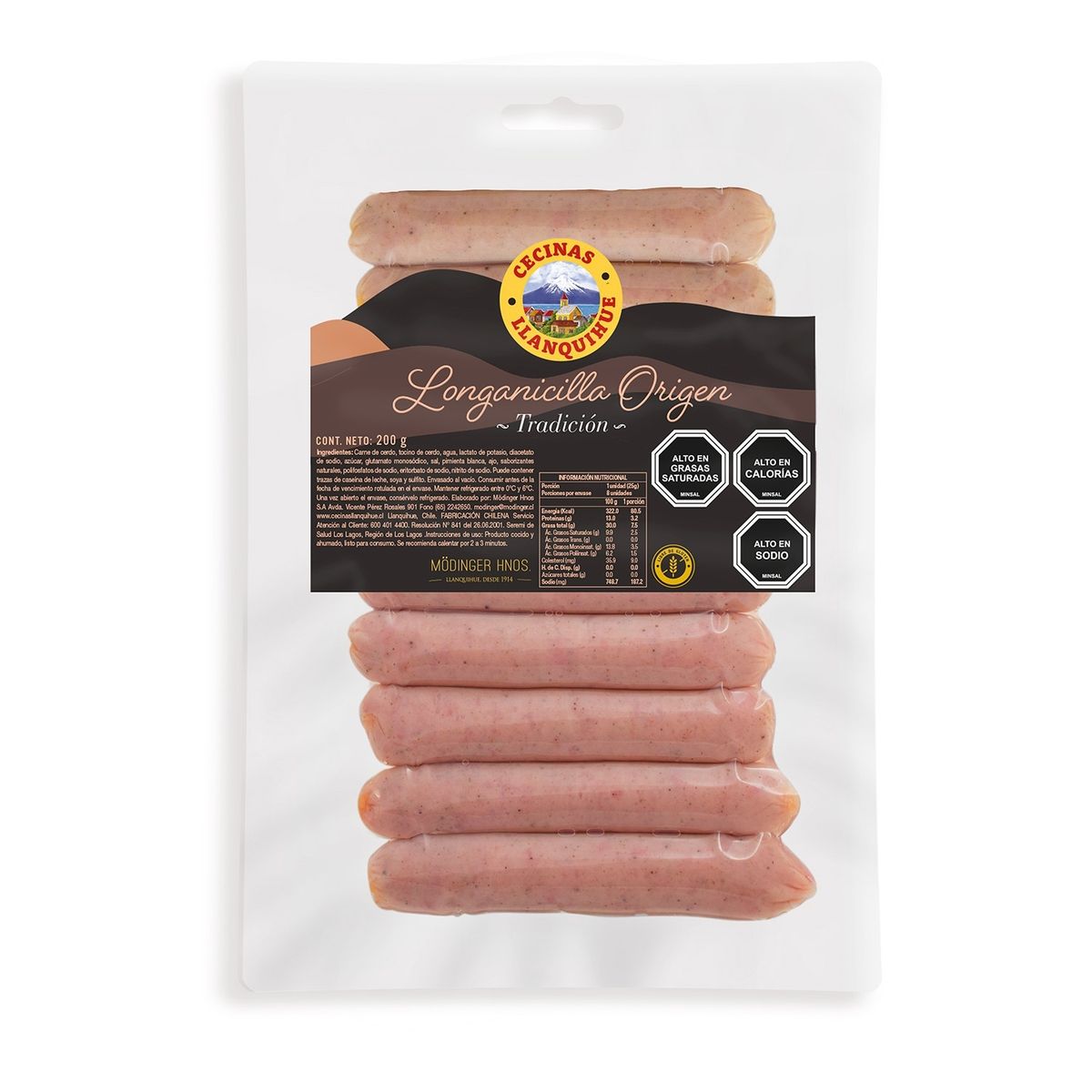 LLANQUIHUE - Longanicilla Origen Tradición Llanquihue 200 g