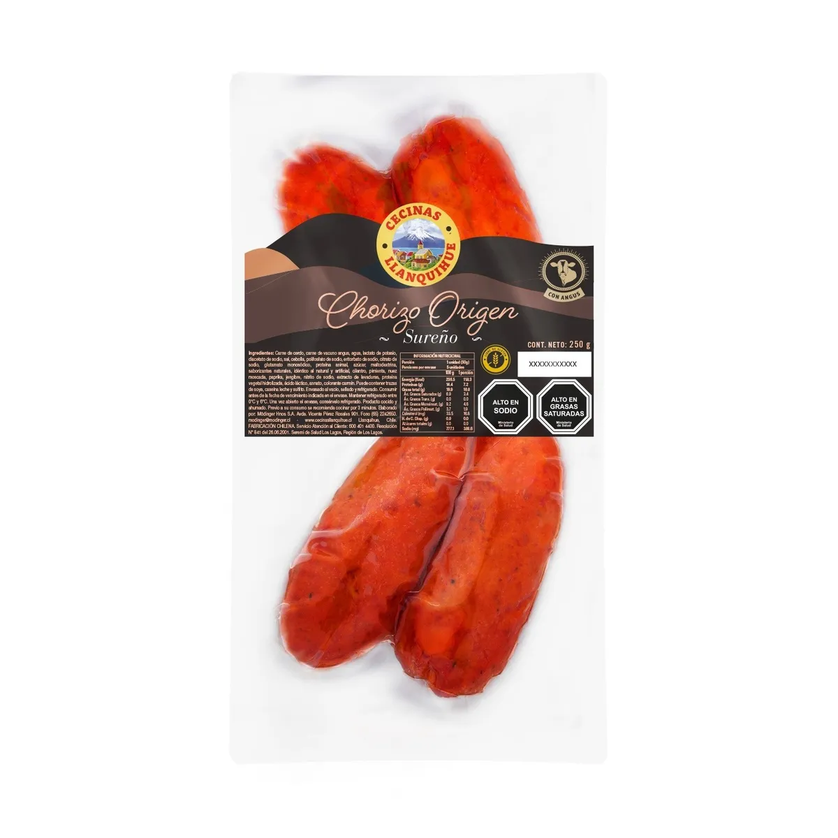 LLANQUIHUE - Chorizo Origen Sureño Llanquihue 250 g
