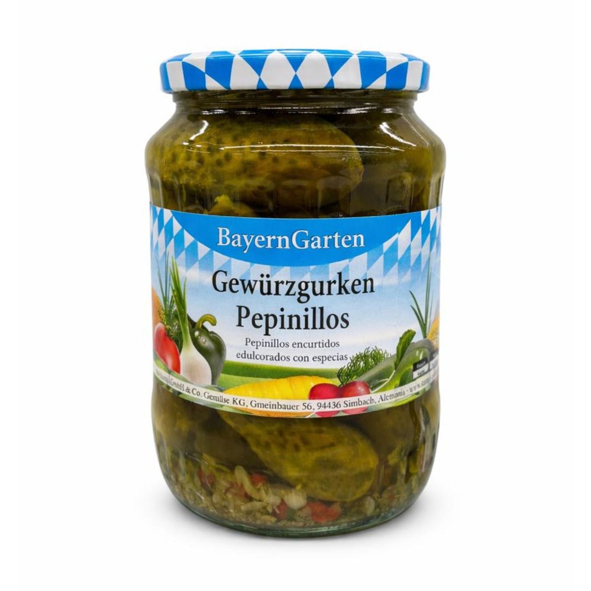 BAYERN GARTEN - Pepinillos Encurtidos Bayern Garten 670 g