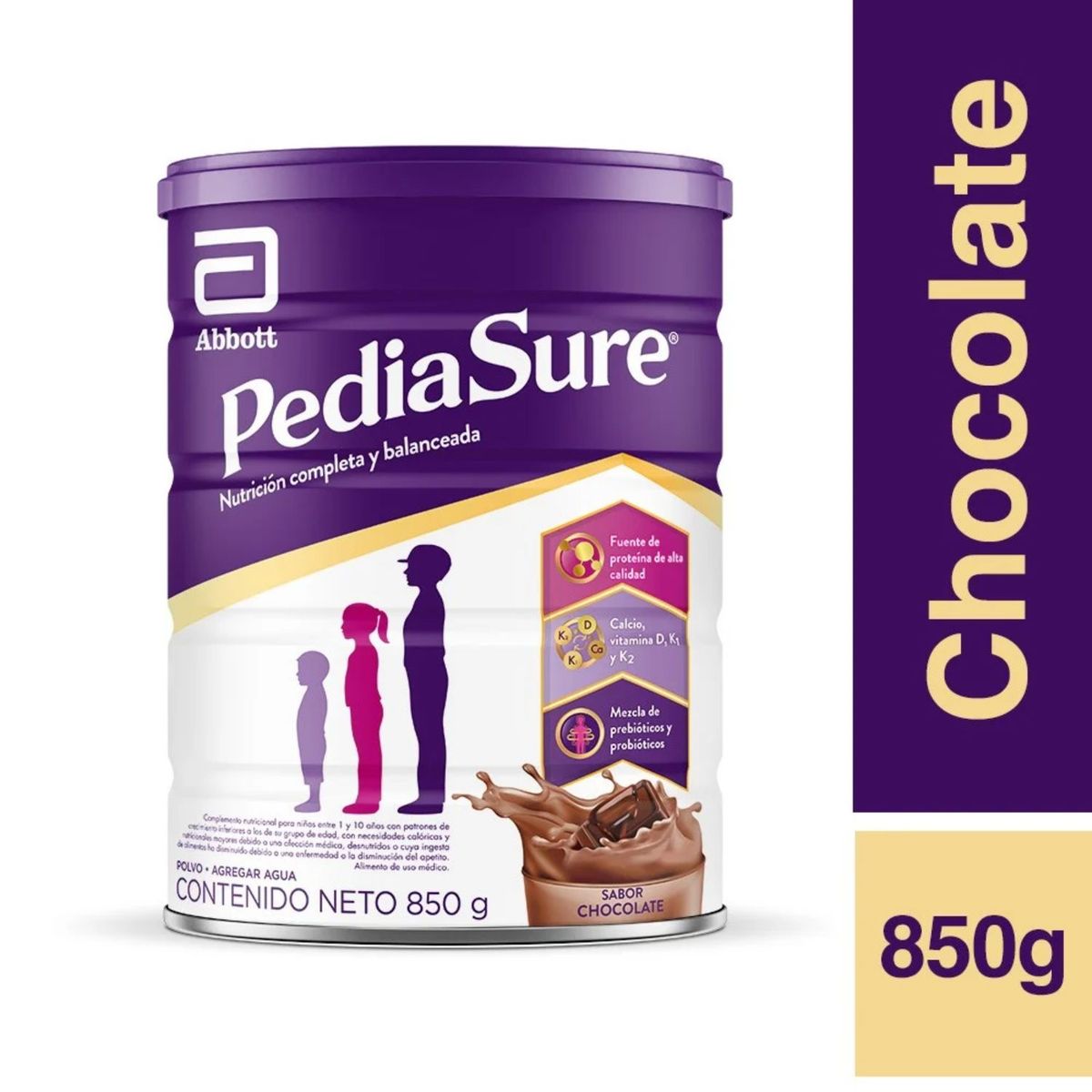 PEDIASURE - Alimento en Polvo Pediasure Sabor Chocolate 850 g