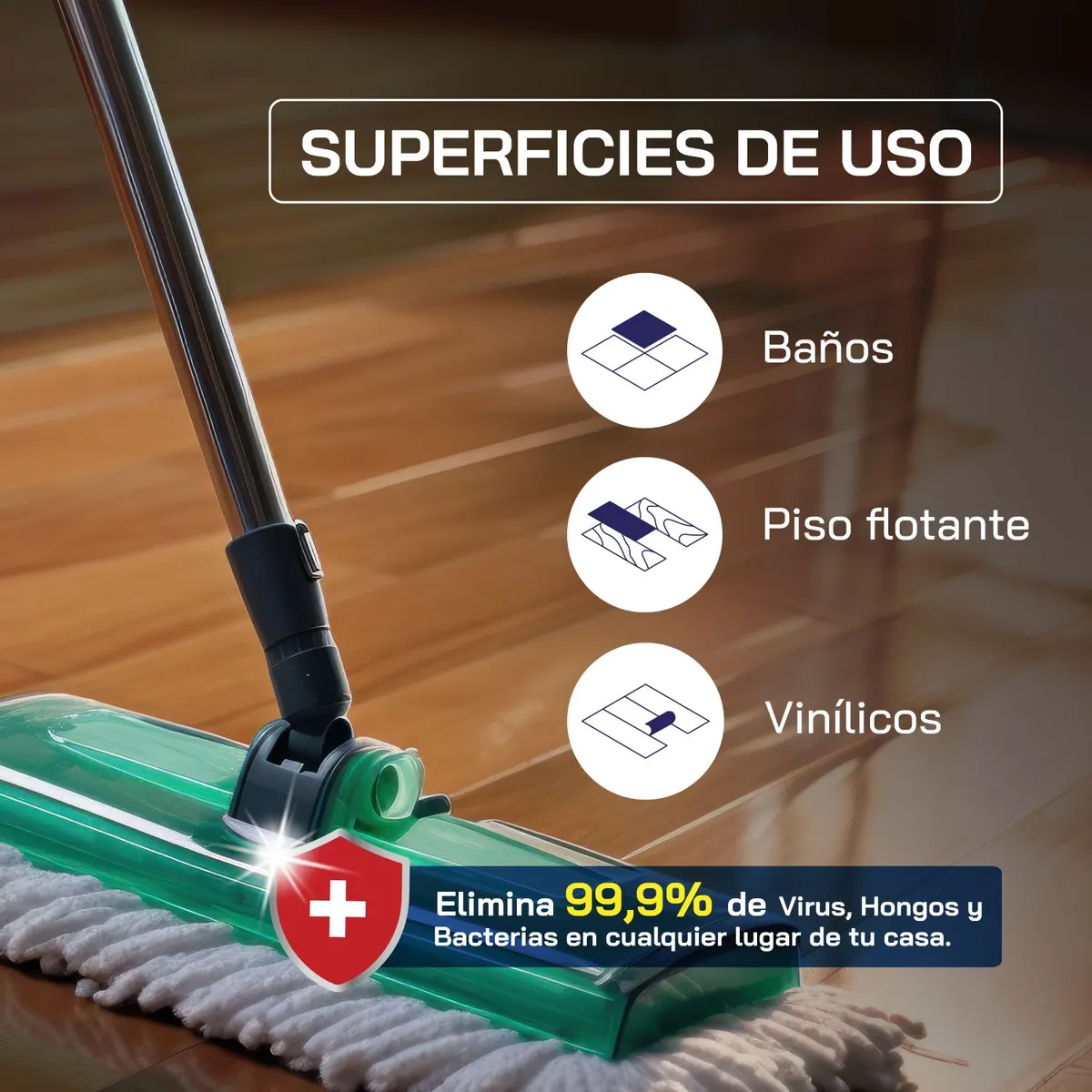 NANOLIFE - Limpiapisos Desinfectante Lavanda Nanolife 1 lt