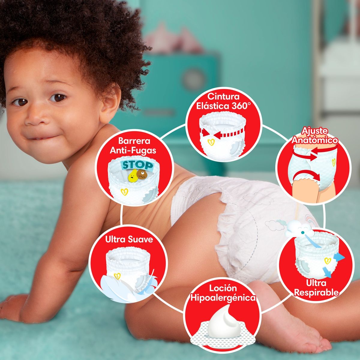 PAMPERS - Pañales Desechables Pants Premium Care G Pampers 128 un