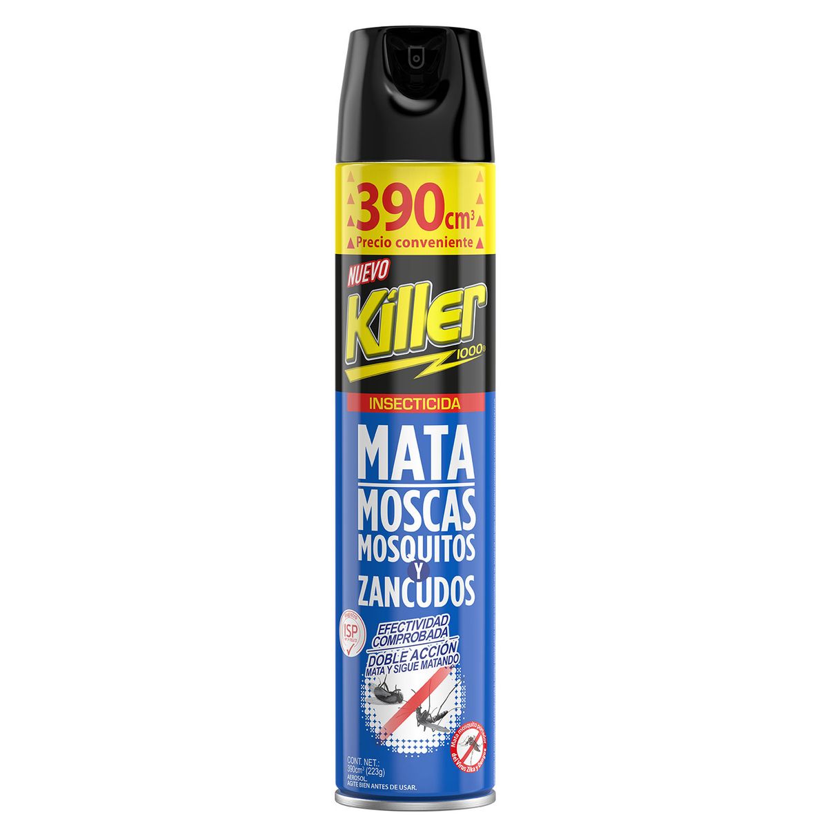 KILLER - Insecticida Mata Moscas y Zancudos Killer 390 ml