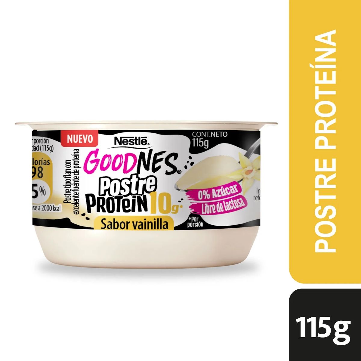 NESTLE - Postre Goodnes Protein Sabor Vainilla Nestle 115 g