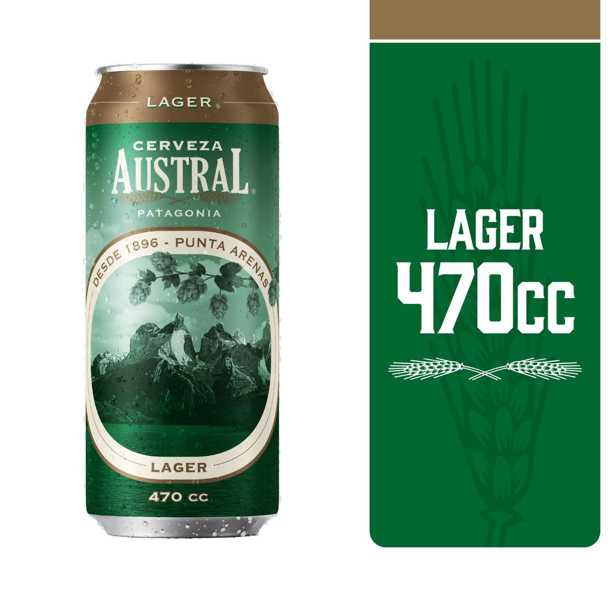 AUSTRAL - Cerveza Lager Austral Lata 5° 470 ml