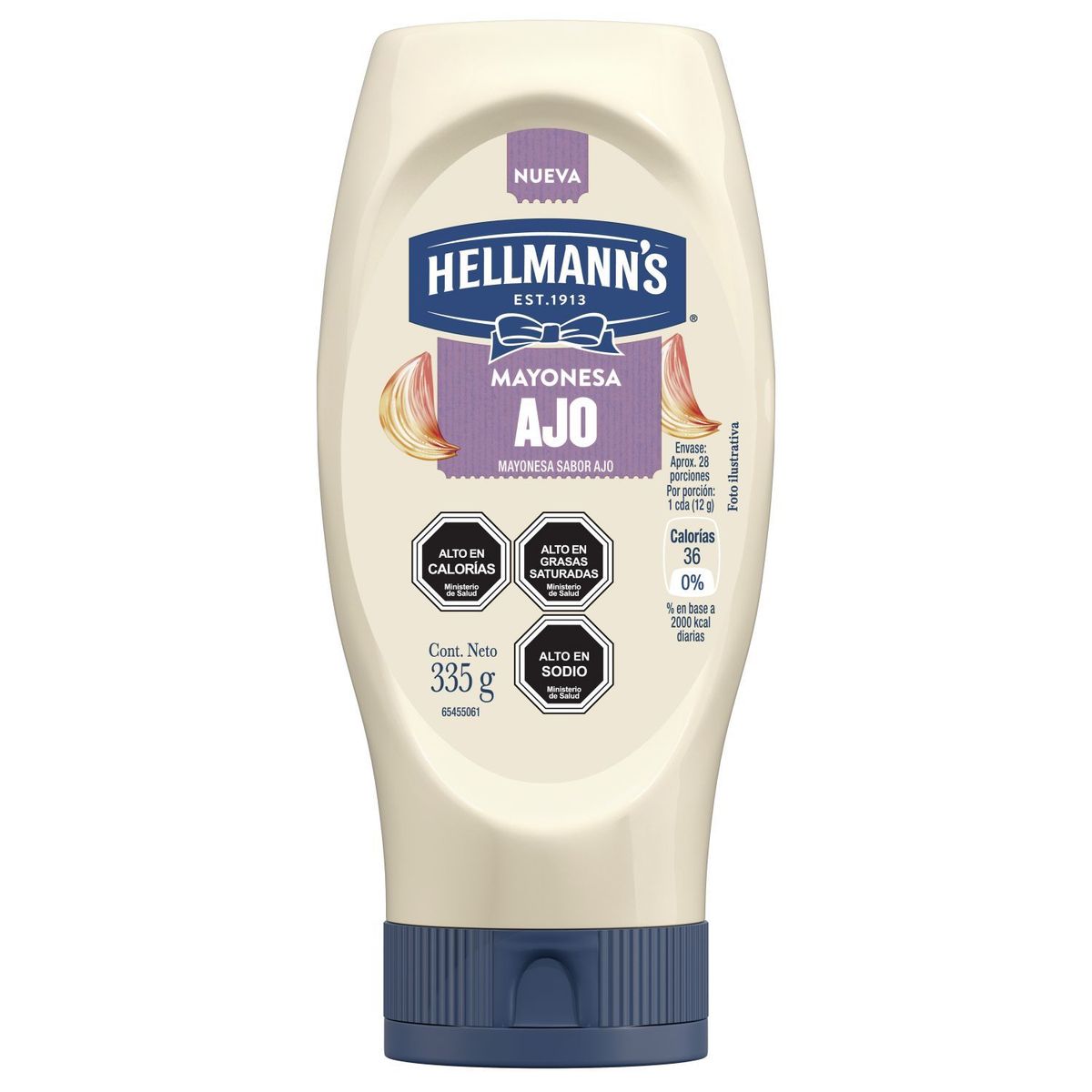 HELLMANN'S - Mayonesa Ajo Hellmann's 335 g