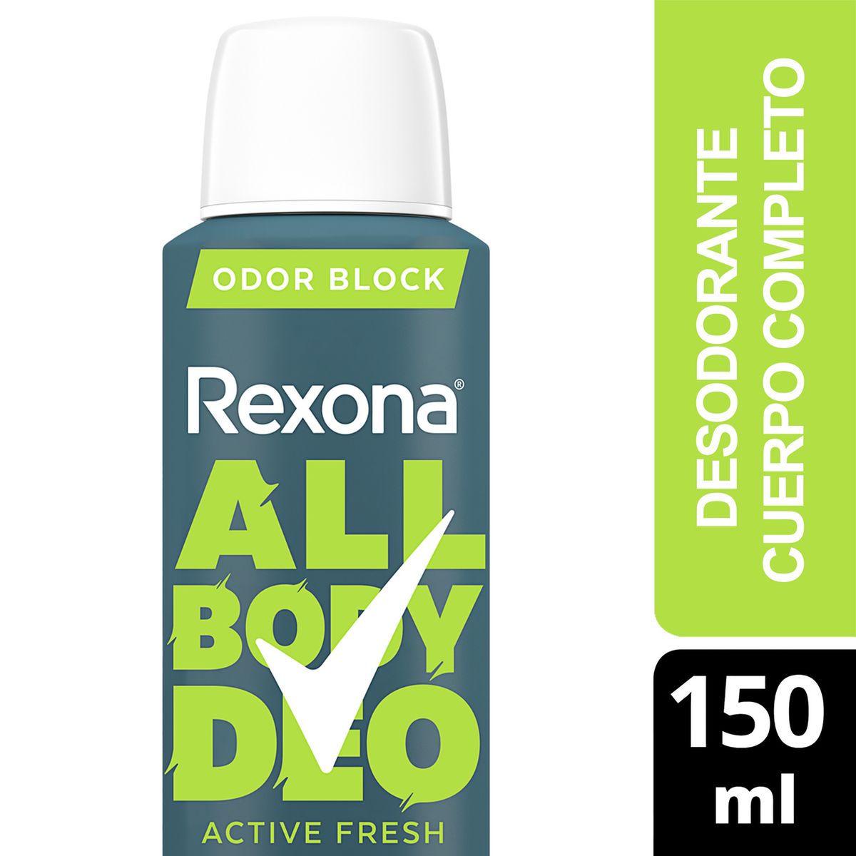 REXONA - Desodorante Aerosol All Body Deo Active Fresh Men Rexona 150 ml