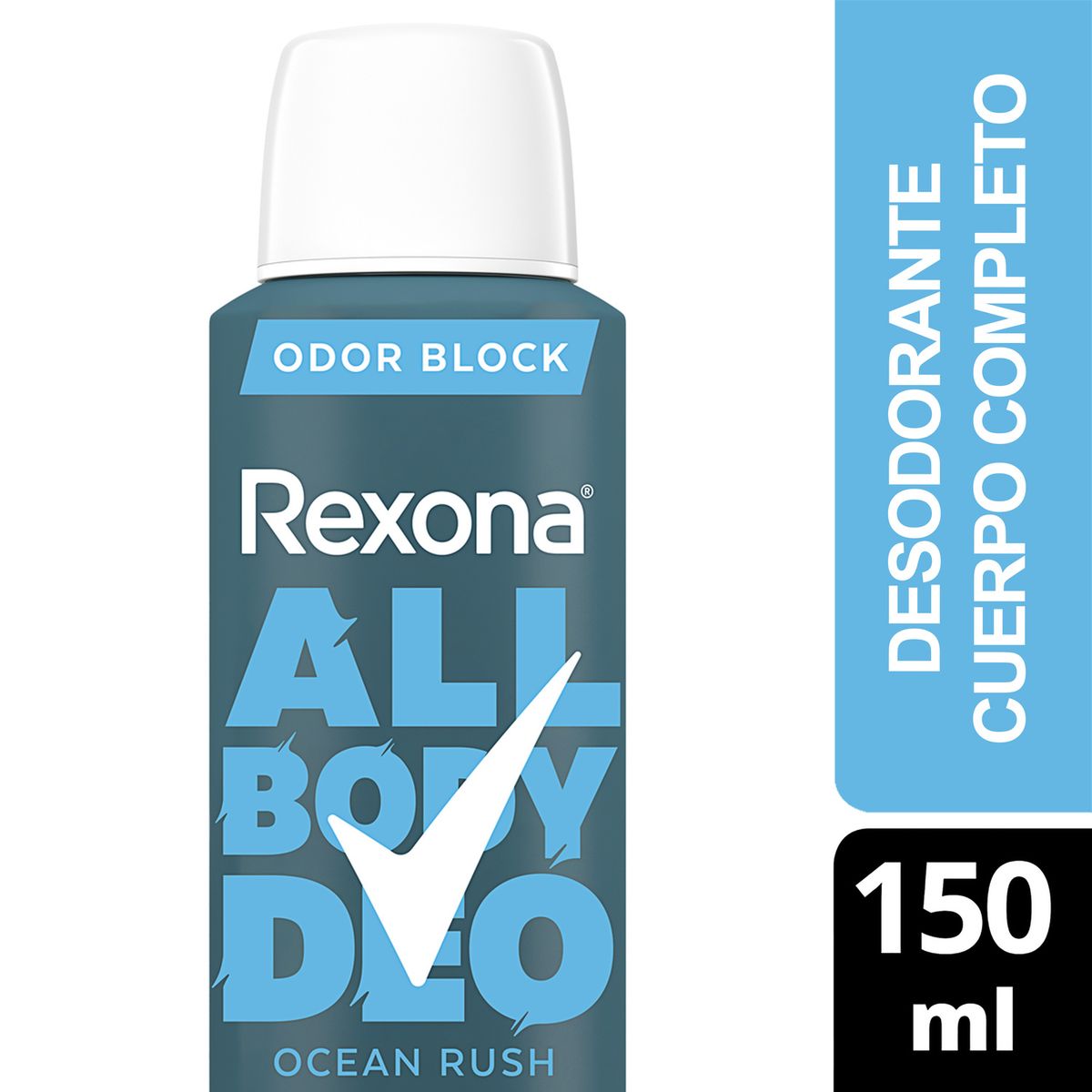 REXONA - Desodorante Aerosol All Body Deo Ocean Rush Men Rexona 150 ml