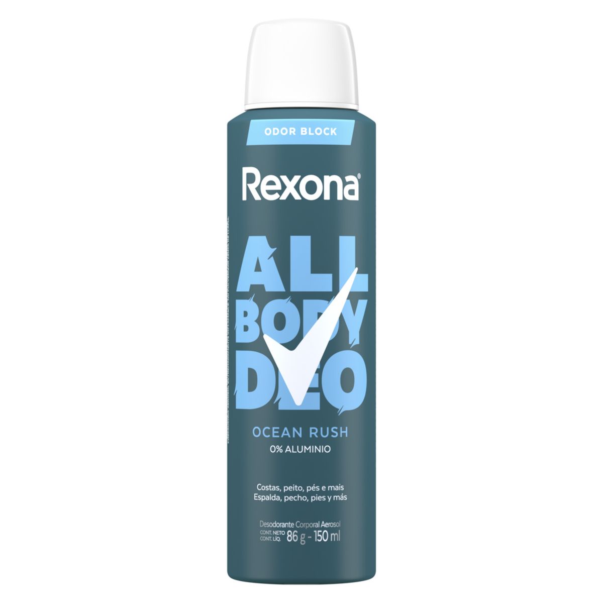 REXONA - Desodorante Aerosol All Body Deo Ocean Rush Men Rexona 150 ml