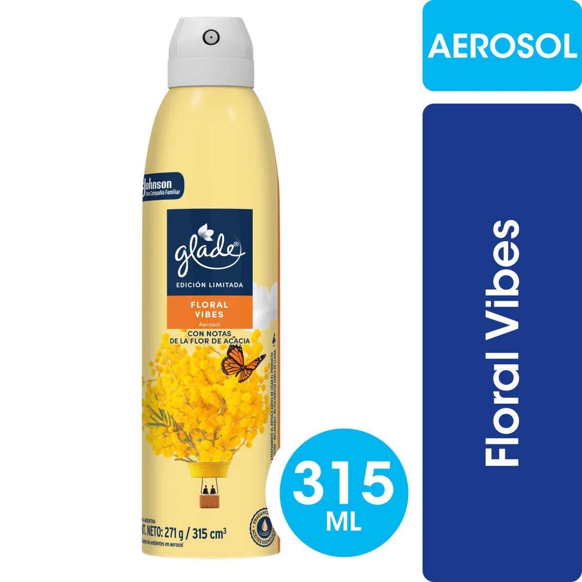 GLADE - Desodorante Ambiental Glade Aerosol Floral Vibes 315 ml