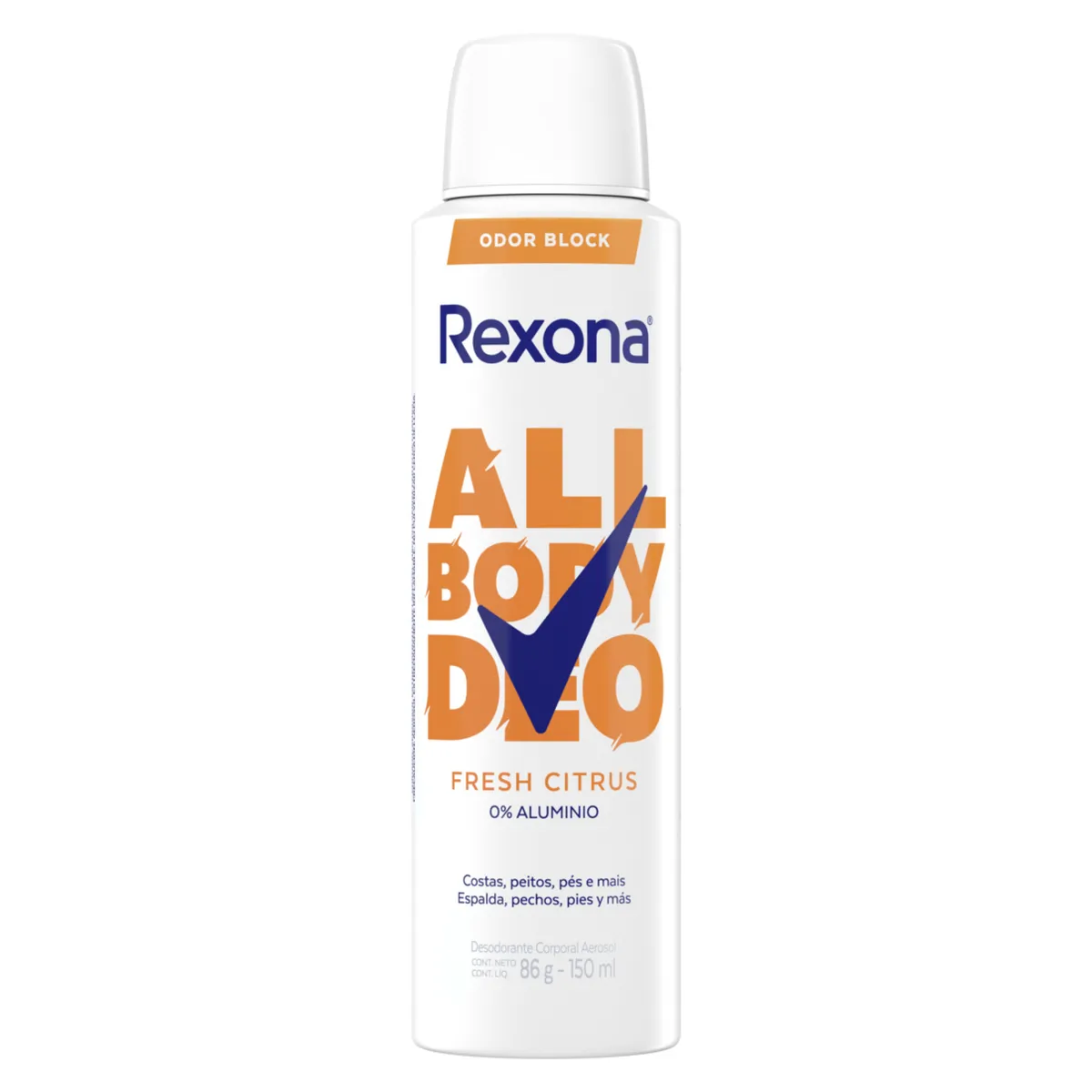 REXONA - Desodorante Aerosol All Body Deo Fresh Citrus Women Rexona 150 ml