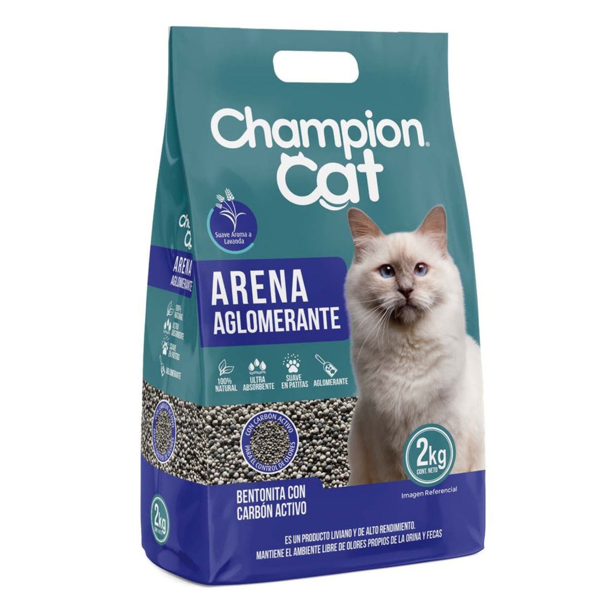 CHAMPION CAT - Arena Aglomerante para Gatos Champion Cat 2 Kg