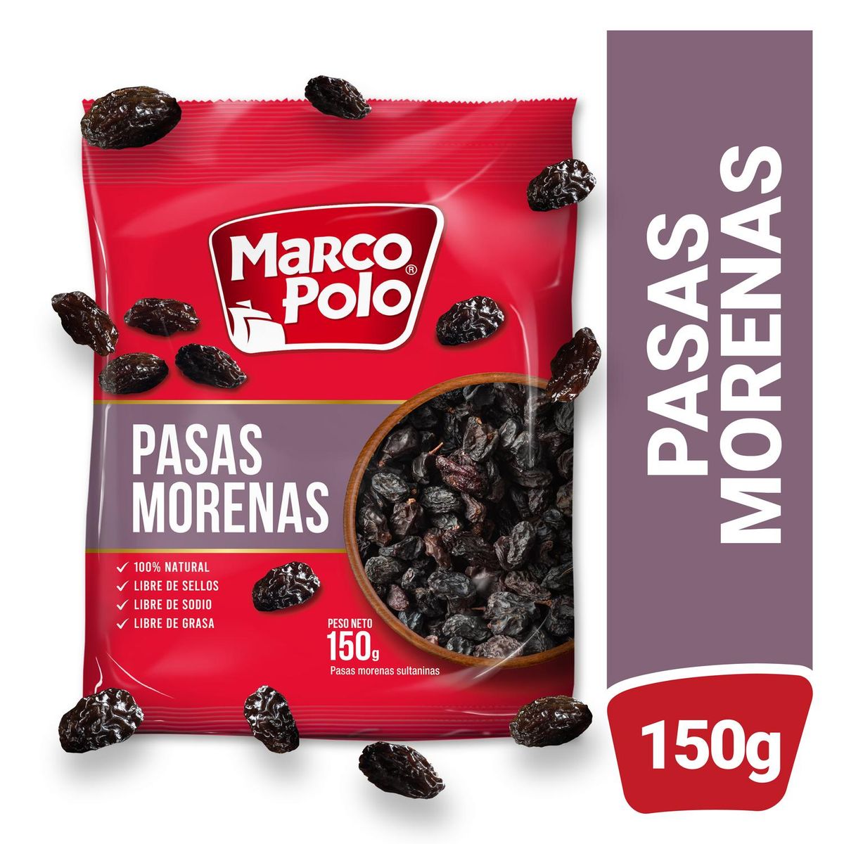 MARCO POLO - Pasas Morenas Marco Polo 150 g