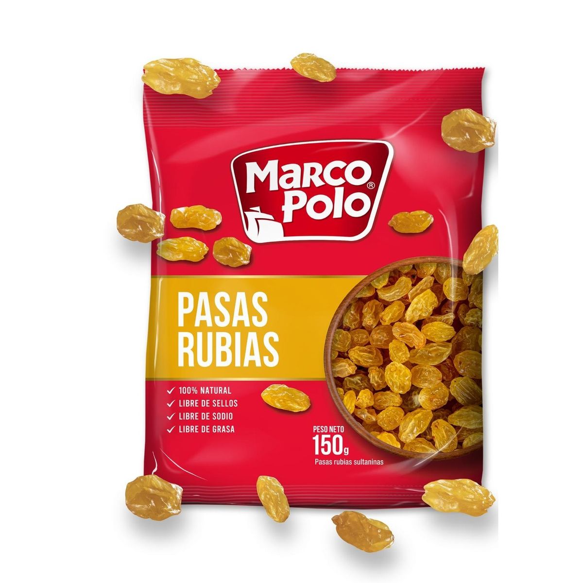 MARCO POLO - Pasas Rubias Marco Polo 150 g