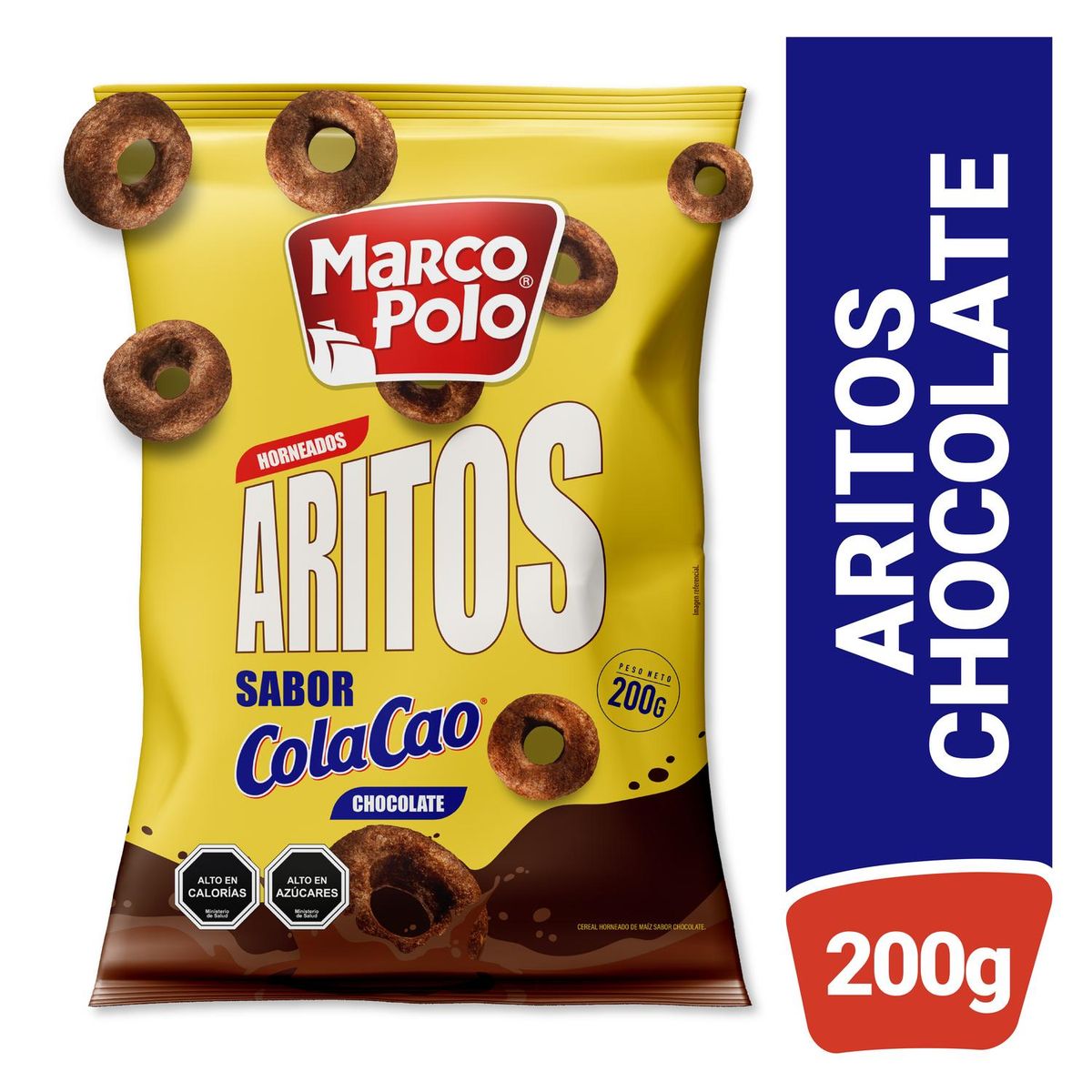 MARCO POLO - Snack Aritos Sabor Chocolate Cola Cao Marco Polo 200 g