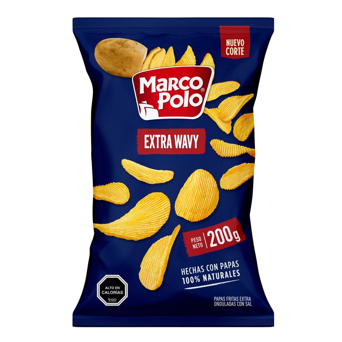 MARCO POLO - Papas Fritas Extra Wavy Marco Polo 200 g