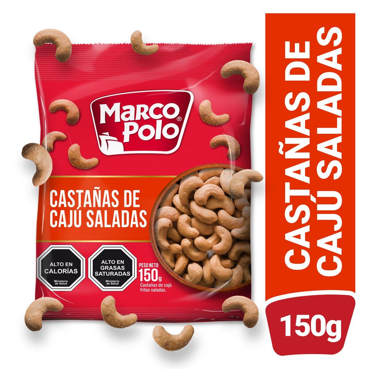 MARCO POLO - Castañas de Cajú Saladas Marco Polo 150 g