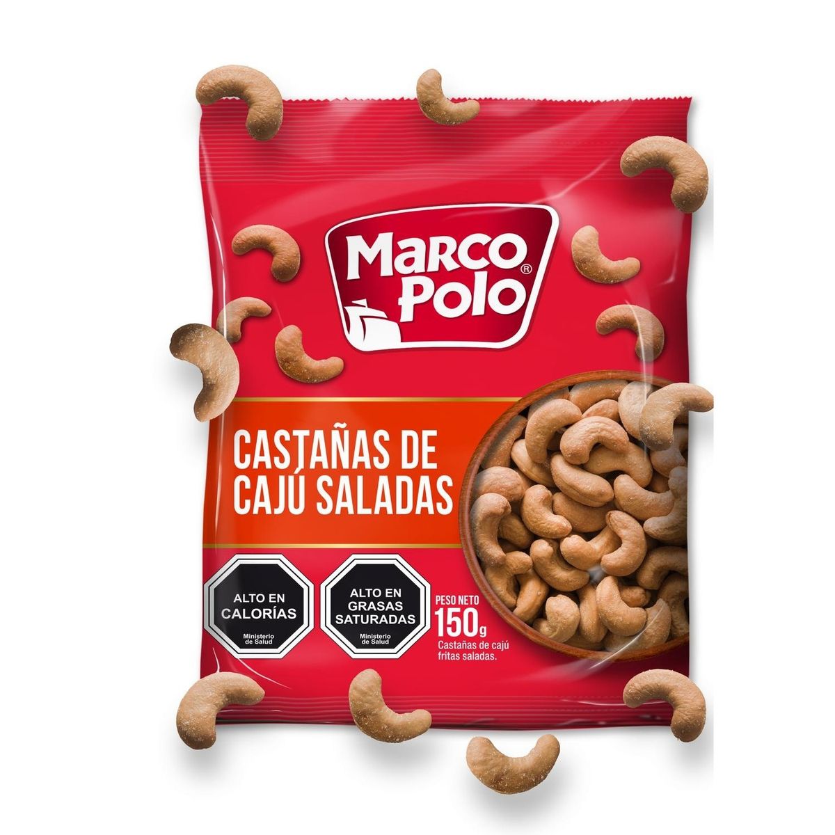 MARCO POLO - Castañas de Cajú Saladas Marco Polo 150 g