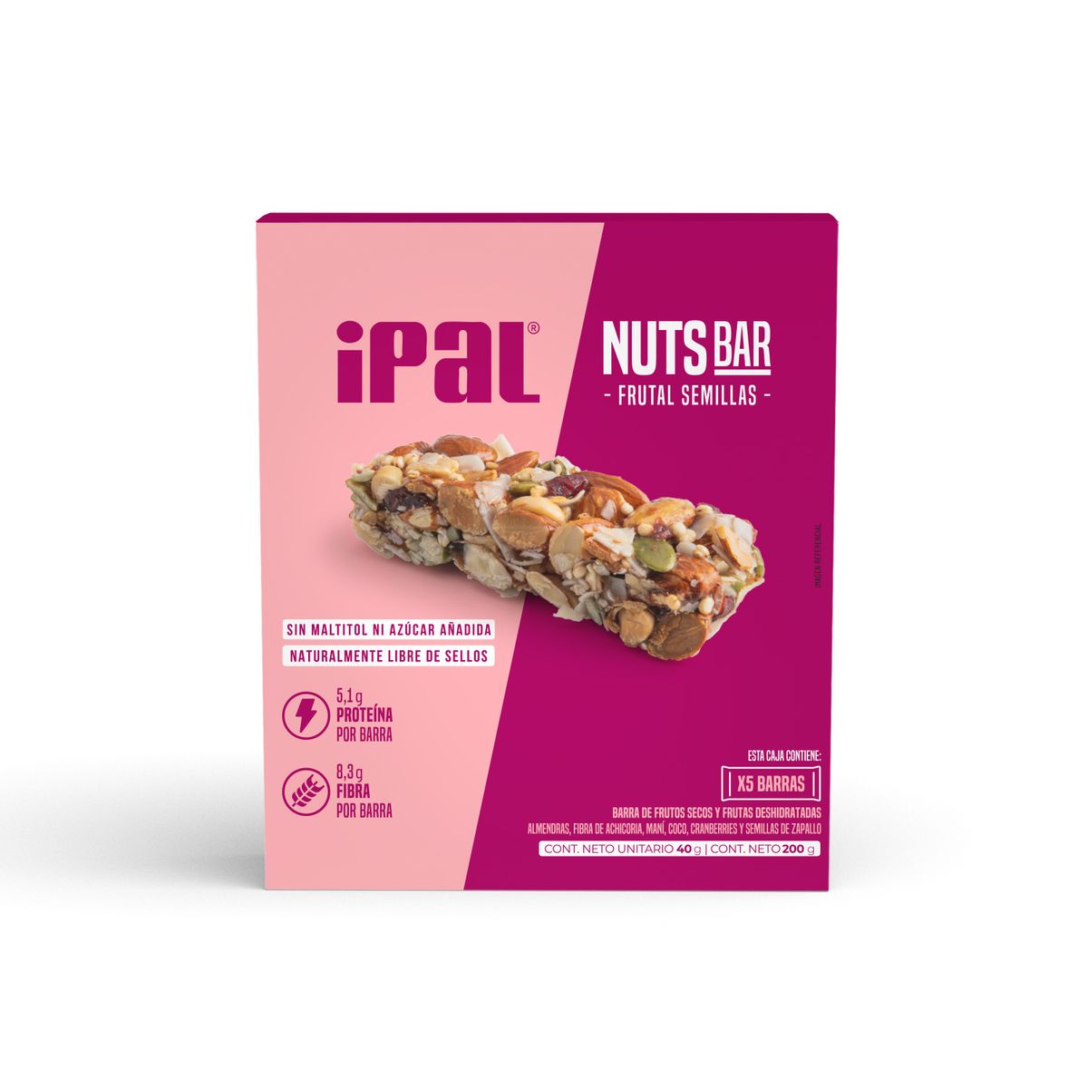 IPAL - Barras de Frutos Secos y Semillas Ipal 5 x 40 g