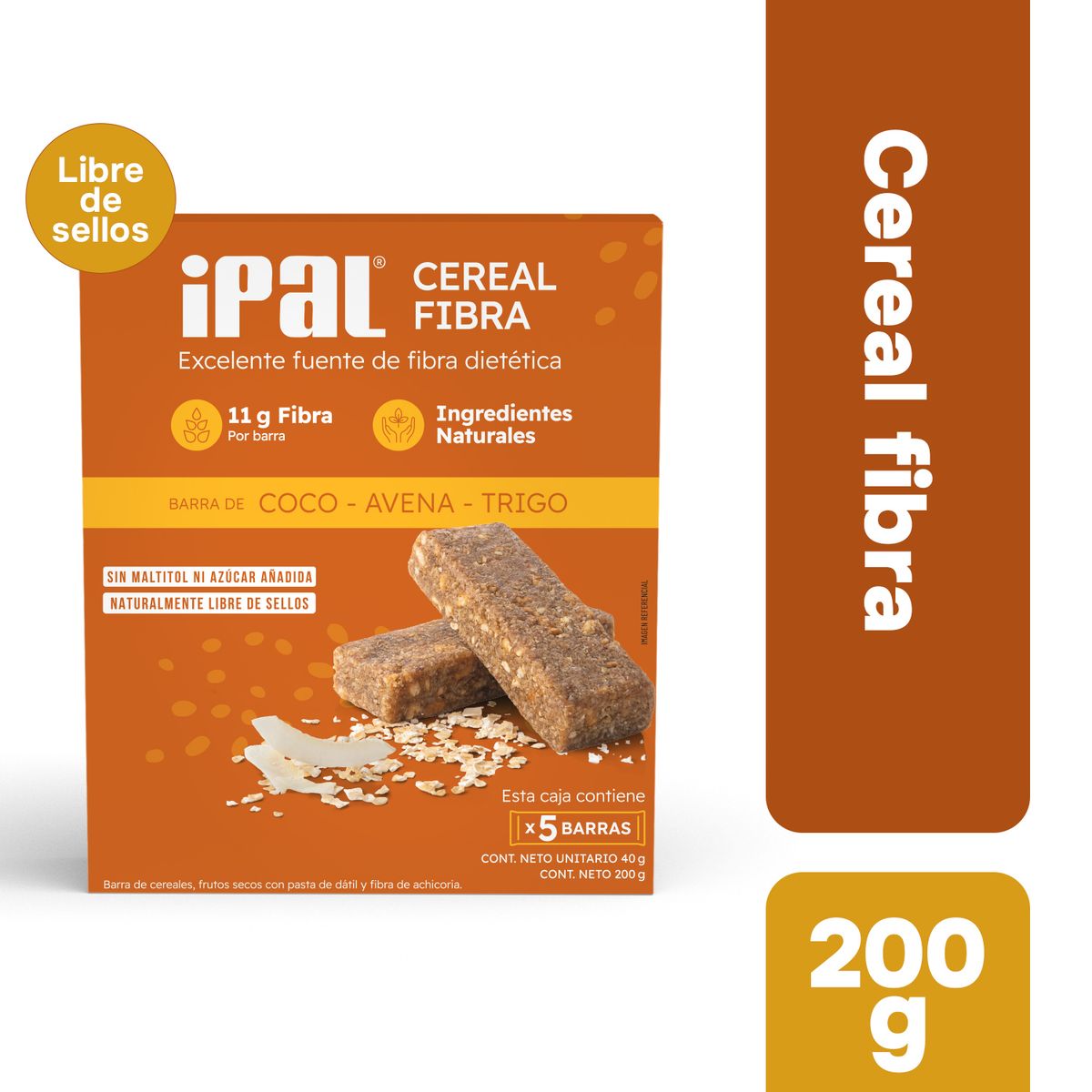 IPAL - Barras de Cereal Avena y Coco Ipal 5 x 40 g