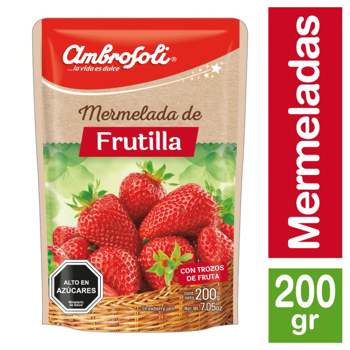 AMBROSOLI - Mermelada de Frutilla Ambrosoli 200 g