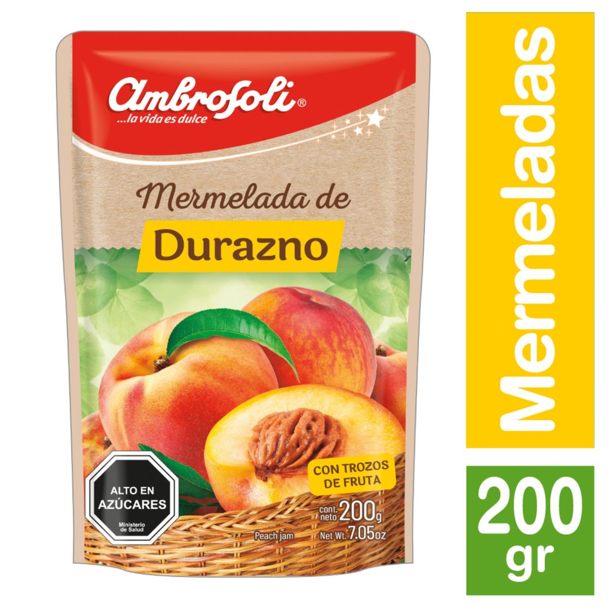 AMBROSOLI - Mermelada de Durazno Ambrosoli 200 g