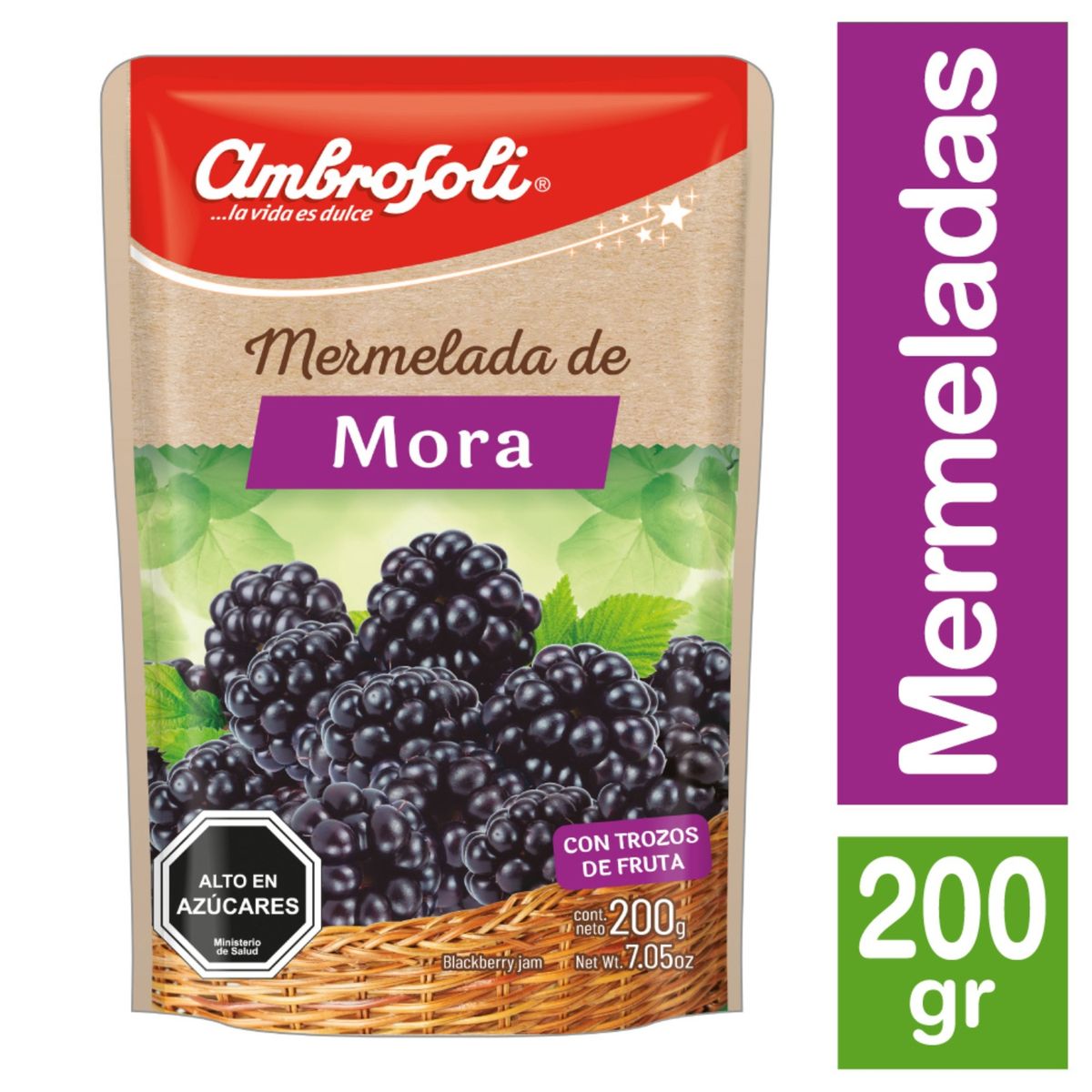 AMBROSOLI - Mermelada de Mora Ambrosoli 200 g