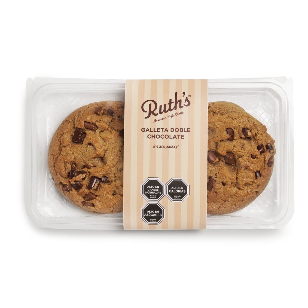 RUTH'S - Pack Galleta Doble Chocolate Ruth's 2 x 76 g