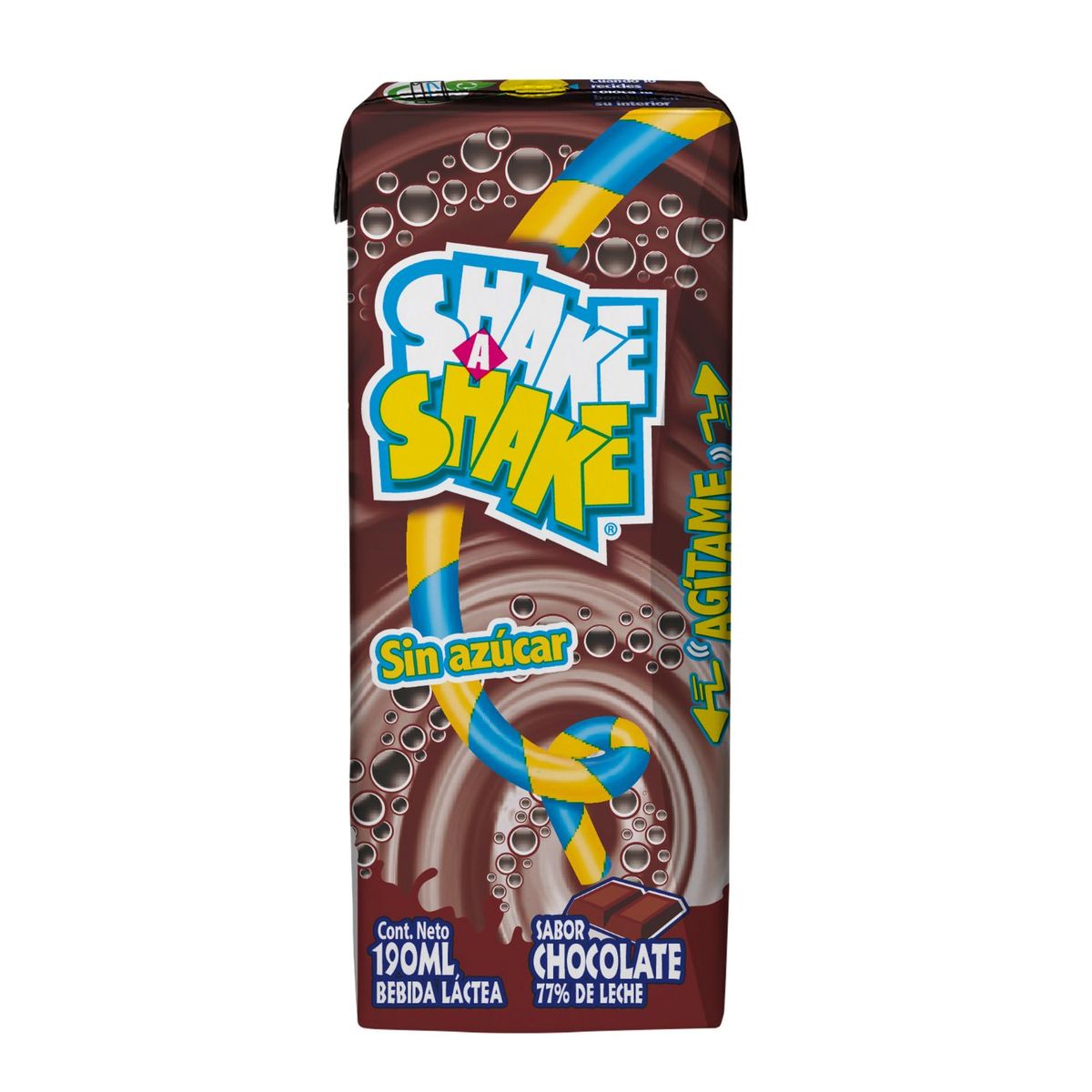 SHAKE SHAKE - Bebida Láctea Shake Shake Sabor Chocolate 6 x 190 ml