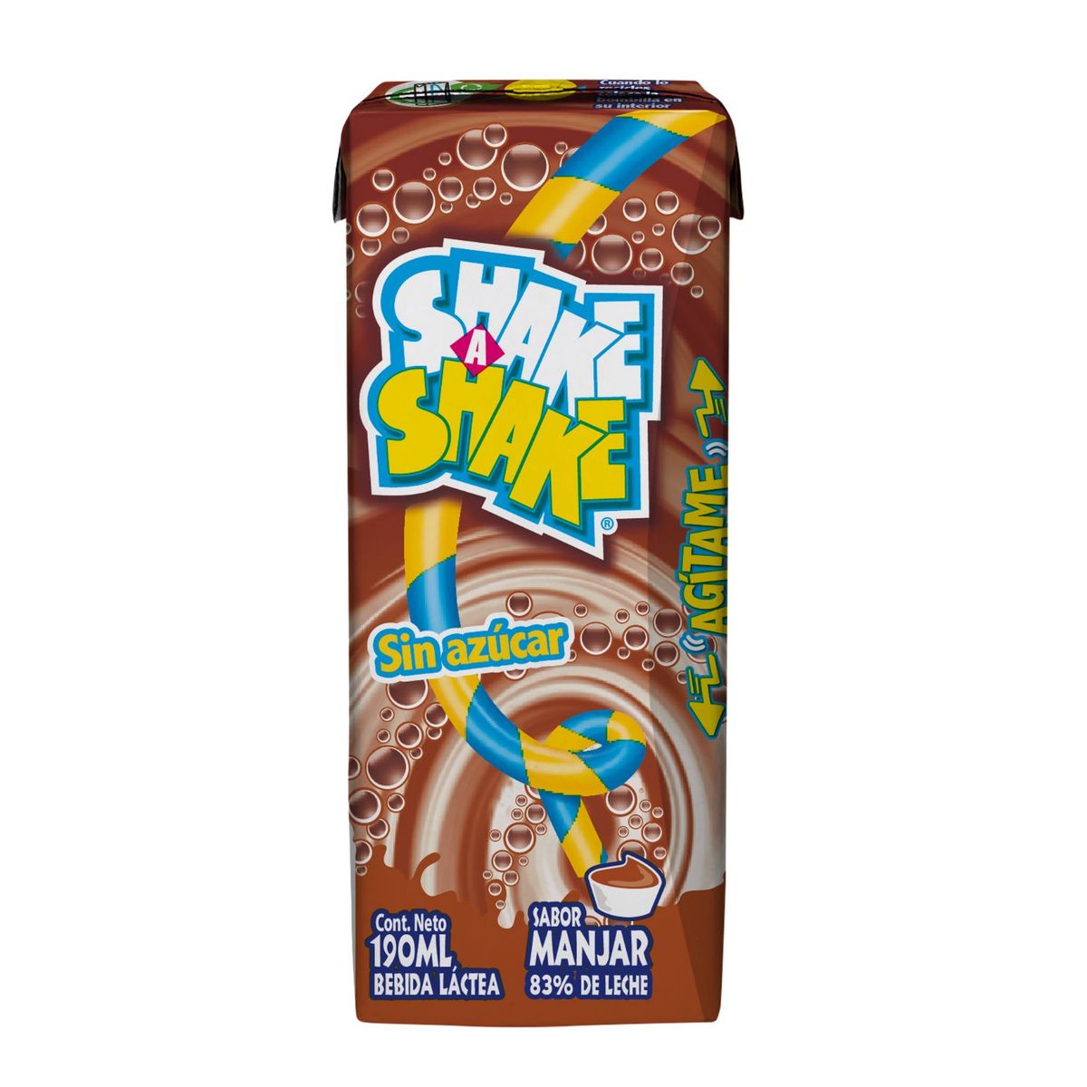 SHAKE SHAKE - Bebida Láctea Shake Shake Sabor Manjar 6 x 190 ml
