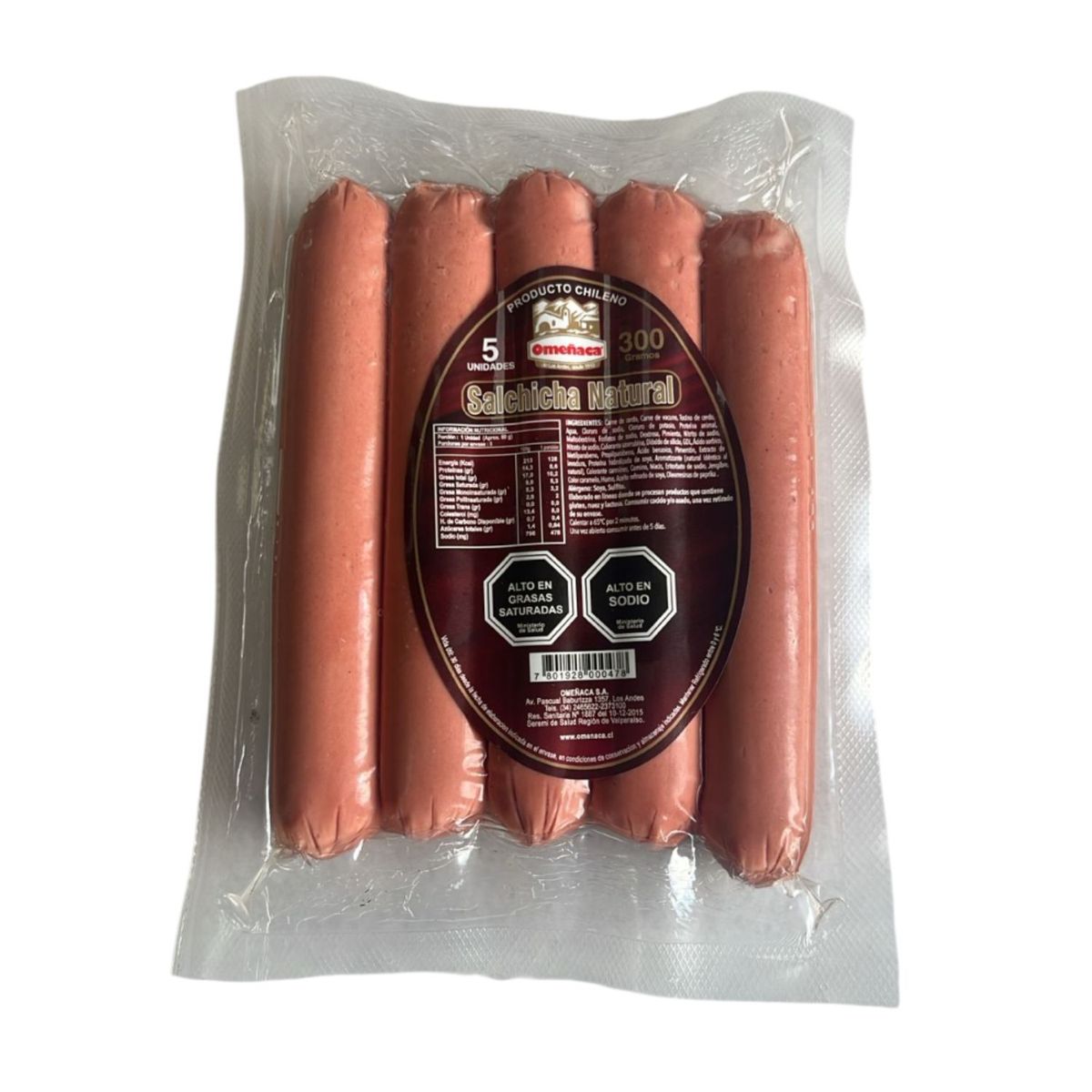  - Salchicha Natural Omeñaca 300 gr