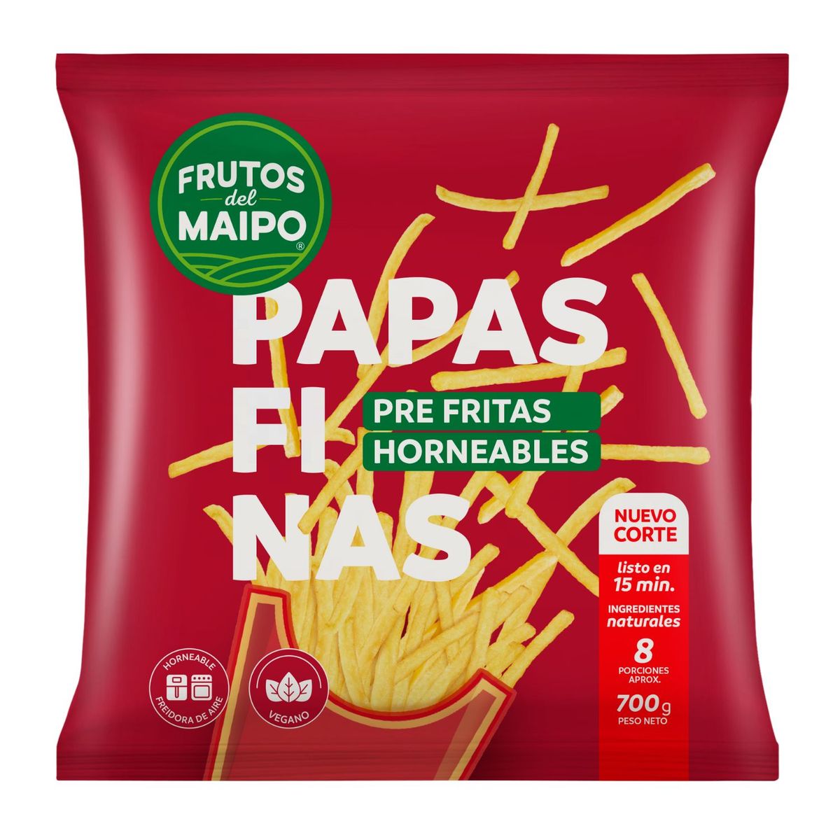 FRUTOS DEL MAIPO - Papas Prefritas Finas Congeladas Frutos del Maipo 700 g